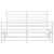 Metal Bed Frame without Mattress with Footboard White 135x190 cm
