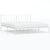 Metal Bed Frame without Mattress with Headboard White 183x203 cm King