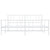Metal Bed Frame without Mattress with Footboard White 183x203 cm King
