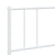 Metal Bed Frame without Mattress with Footboard White 183x203 cm King