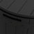 3-in-1 Garden Storage Box Black Polypropylene