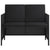 6 Piece Garden Dining Set with Cushions Black Poly Rattan