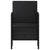 6 Piece Garden Dining Set with Cushions Black Poly Rattan