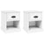 Bedside Cabinets 2 pcs White 39x39x47.5 cm Engineered Wood