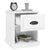 Bedside Cabinet High Gloss White 39x39x47.5 cm Engineered Wood