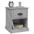 Bedside Cabinet Concrete Grey 39x39x47.5 cm Engineered Wood