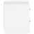 Bedside Cabinet White 39x39x47.5 cm Engineered Wood