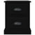 Bedside Cabinet Black 39x39x47.5 cm Engineered Wood