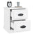 Bedside Cabinet High Gloss White 39x39x47.5 cm Engineered Wood