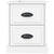 Bedside Cabinet High Gloss White 39x39x47.5 cm Engineered Wood