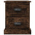 Bedside Cabinets 2 pcs Smoked Oak 39x39x47.5 cm Engineered Wood