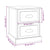 Bedside Cabinets 2 pcs Smoked Oak 39x39x47.5 cm Engineered Wood