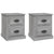 Bedside Cabinets 2 pcs Grey Sonoma 39x39x47.5 cm Engineered Wood