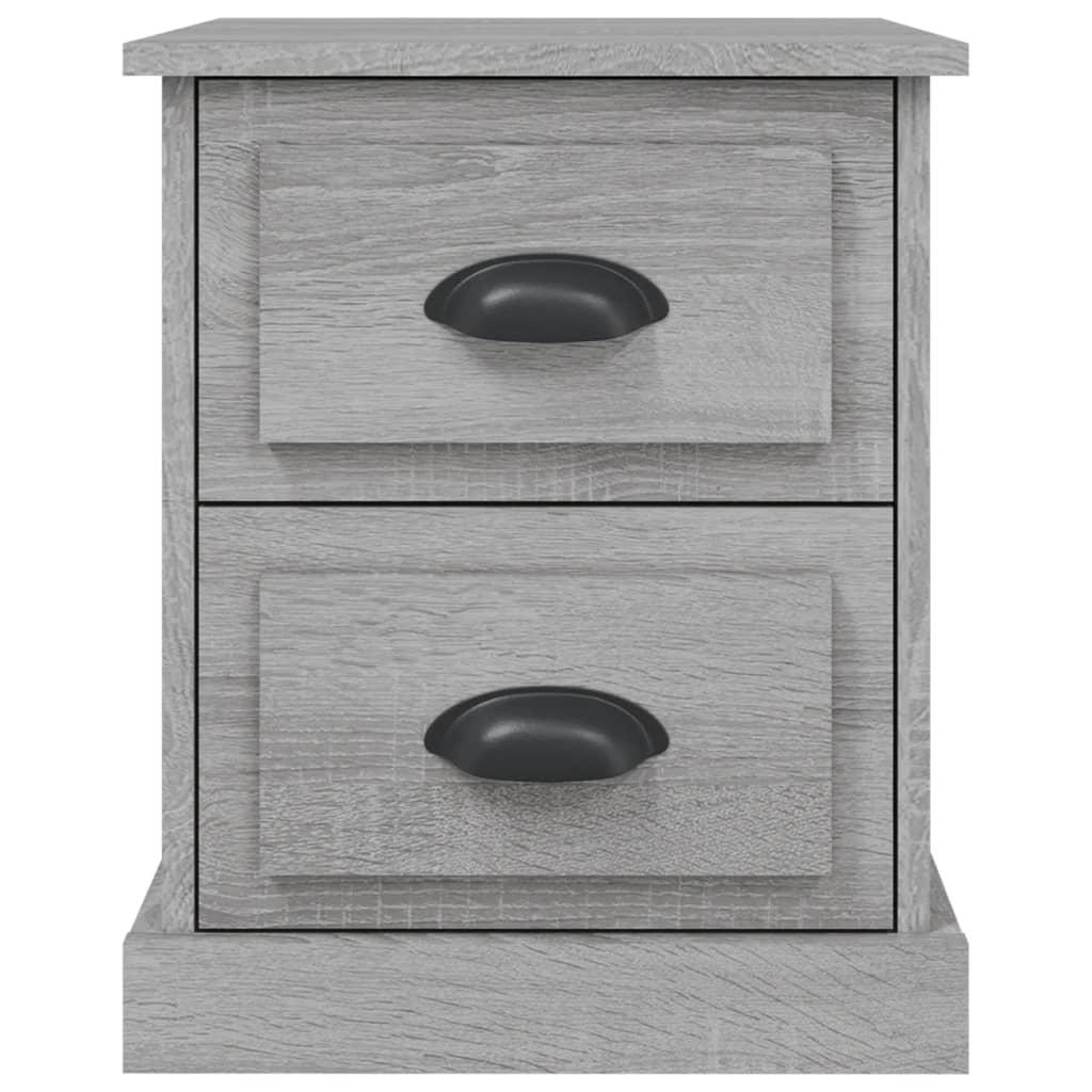 Bedside Cabinets 2 pcs Grey Sonoma 39x39x47.5 cm Engineered Wood
