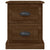 Bedside Cabinet Brown Oak 39x39x47.5 cm Engineered Wood