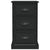 Bedside Cabinet Black 39x39x67 cm Engineered Wood