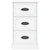 Bedside Cabinet High Gloss White 39x39x67 cm Engineered Wood