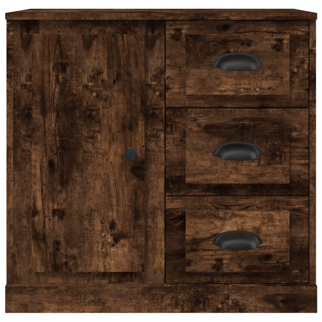 Sideboard Smoked Oak 70x35.5x67.5 cm Engineered Wood