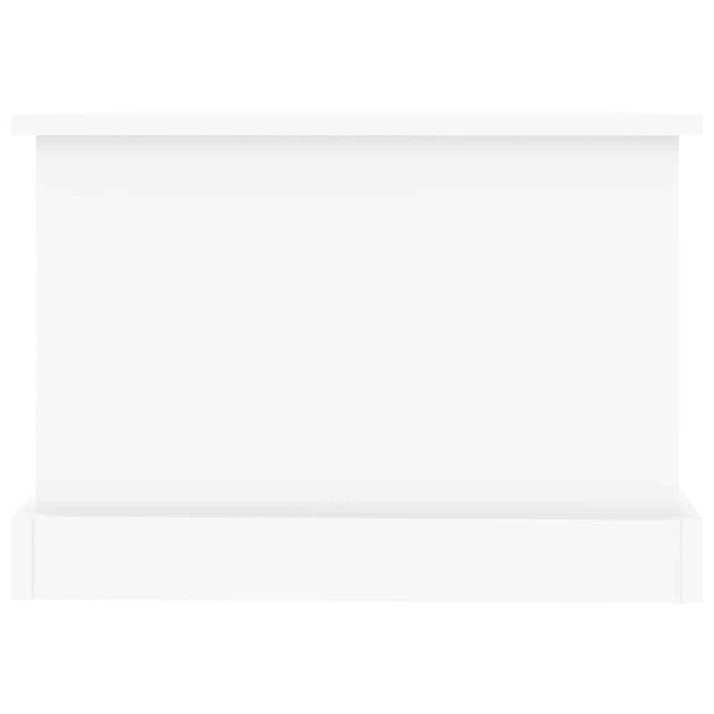 Coffee Table High Gloss White 90x50x35 cm Engineered Wood