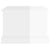 Coffee Table High Gloss White 50x50x35 cm Engineered Wood