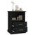 Bedside Cabinet Black 43x36x60 cm