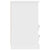 Bedside Cabinet High Gloss White 43x36x60 cm