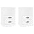 Bedside Cabinets 2 pcs High Gloss White 43x36x60 cm