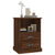 Bedside Cabinet Brown Oak 43x36x60 cm