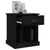 Bedside Cabinet Black 43x36x50 cm