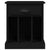 Bedside Cabinet Black 43x36x50 cm