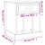 Bedside Cabinet High Gloss White 43x36x50 cm