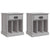Bedside Cabinets 2 pcs Grey Sonoma 43x36x50 cm