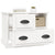 Bedside Cabinet White 60x39x45 cm