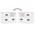 Bedside Cabinet White 60x39x45 cm