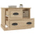 Bedside Cabinet Sonoma Oak 60x39x45 cm