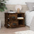 Bedside Cabinet Smoked Oak 60x35.5x45 cm