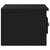 Wall-mounted Bedside Cabinet Black 41.5x36x28cm