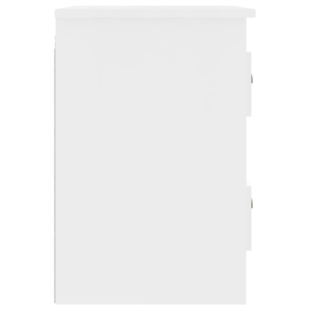 Wall-mounted Bedside Cabinet White 41.5x36x53cm