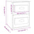 Wall-mounted Bedside Cabinet White 41.5x36x53cm