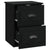 Wall-mounted Bedside Cabinet Black 41.5x36x53cm