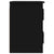 Wall-mounted Bedside Cabinet Black 41.5x36x53cm