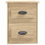 Wall-mounted Bedside Cabinets 2 pcs Sonoma Oak 41.5x36x53cm