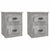 Wall-mounted Bedside Cabinets 2 pcs Concrete Grey 41.5x36x53cm