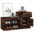 Shoe Cabinet Smoked Oak 100x42x60 cm Engineered Wood