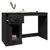 Desk with Drawer Black 115x50x75 cm Engineered Wood