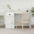 Desk with Drawer High Gloss White 115x50x75 cm Engineered Wood