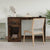 Desk with Drawer Smoked Oak 115x50x75 cm Engineered Wood