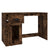 Desk with Drawer Smoked Oak 115x50x75 cm Engineered Wood