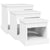 Coffee Tables 3 pcs White Engineered Wood