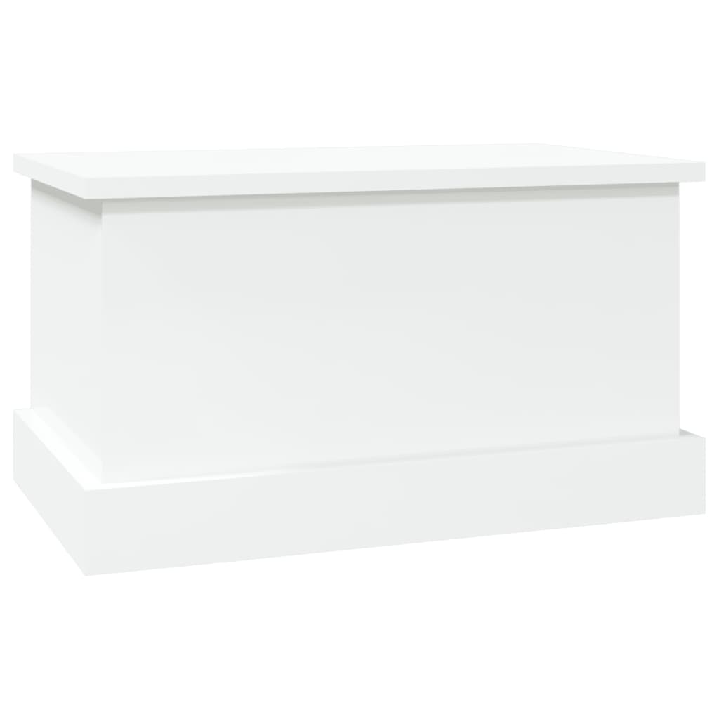 Storage Box High Gloss White 50x30x28 cm Engineered Wood
